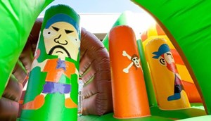 Playground, inflatable bouncer