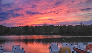 Sunset at the Pröbstingsee