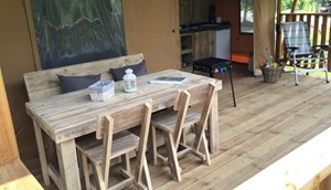 Safari tent Comfort with shower and toilet