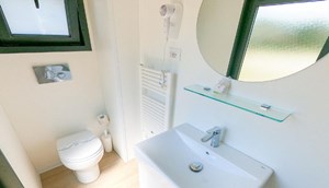 Camping pitch with electricity and private sanitary