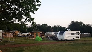 Camping pitch with electricity and private sanitary