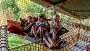 Ranger lodge with hammock