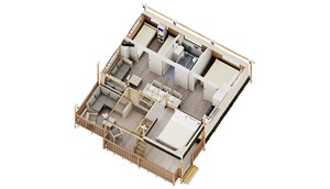 Ranger lodge with bathroom
