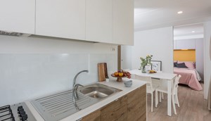 Mobile home Prestige Deluxe airco - kitchen